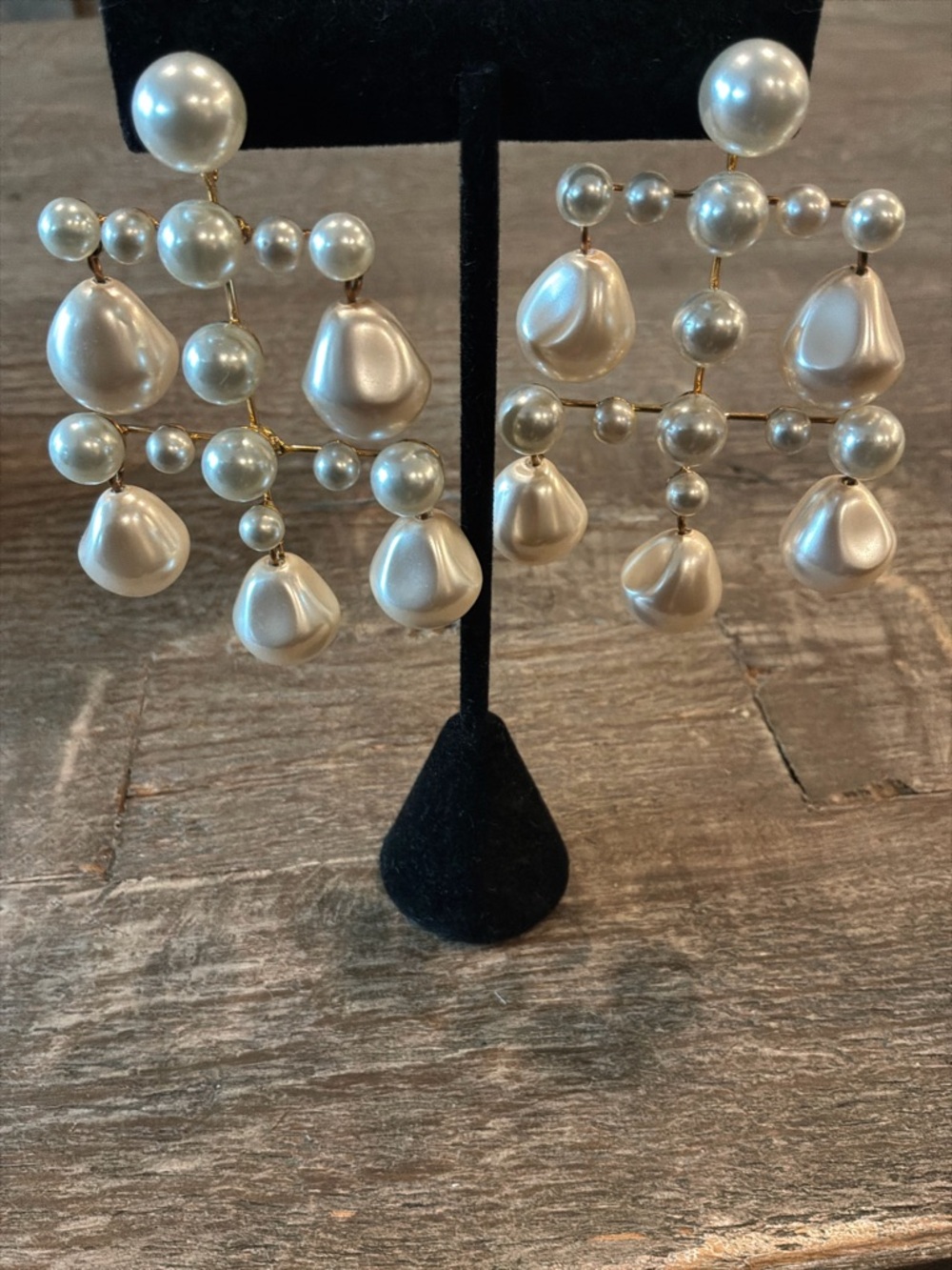 Jennifer Behr Pearl Chandelier Earrings - NWT!